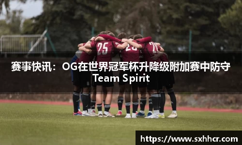 赛事快讯：OG在世界冠军杯升降级附加赛中防守Team Spirit